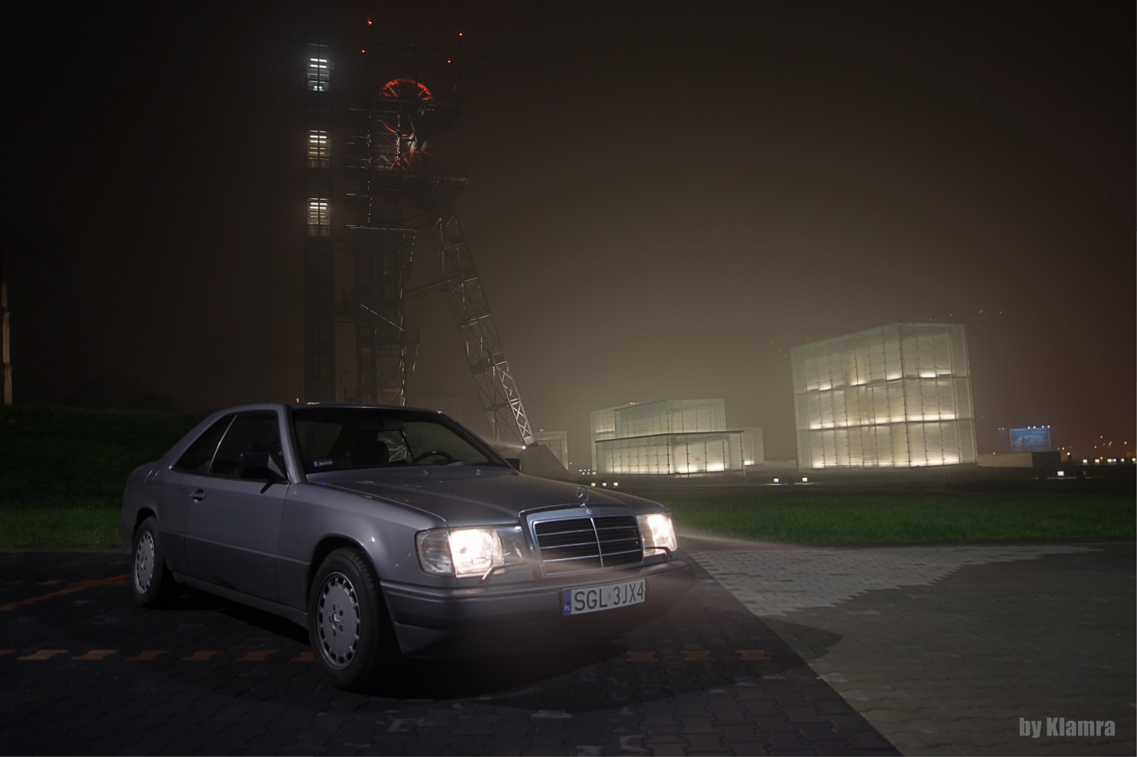 car, vehicle, Mercedes Benz, Poland, coalmine, Sedan, Mercedes 300CE, Katowice, land vehicle, automotive design, automotive exterior, automobile make, luxury vehicle