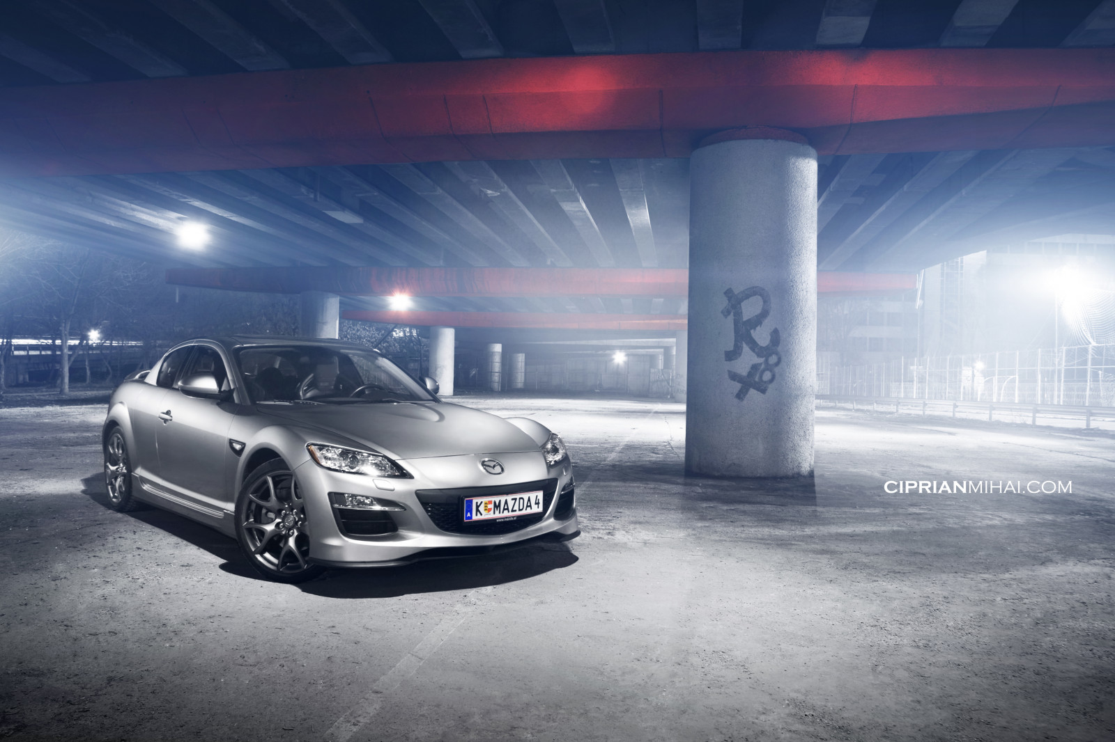 auto, auto, notte, Canone, metropolitana, eos, luci, foto, settore automobilistico, scena, Mazda, RX8, 40d, worldcars, ciprianmihai