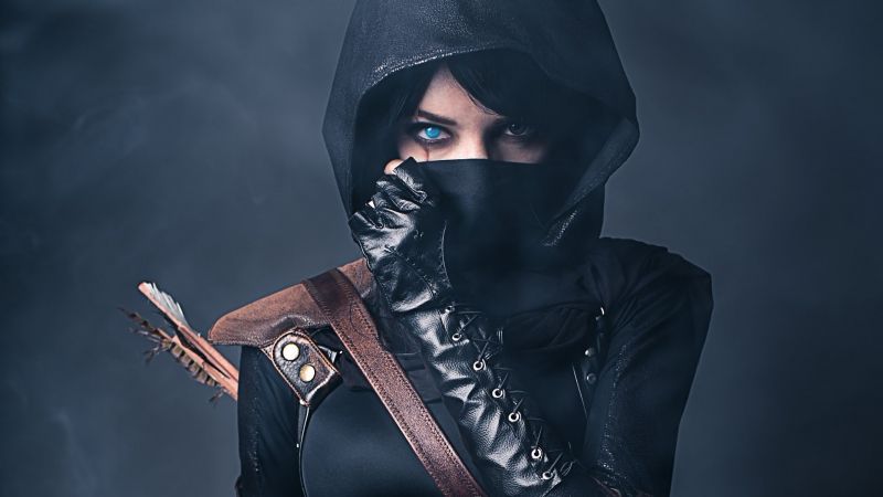Černá, cosplay, model, fotografování, móda, Osoba Černá, cosplay, model, fotografování, móda, Osoba