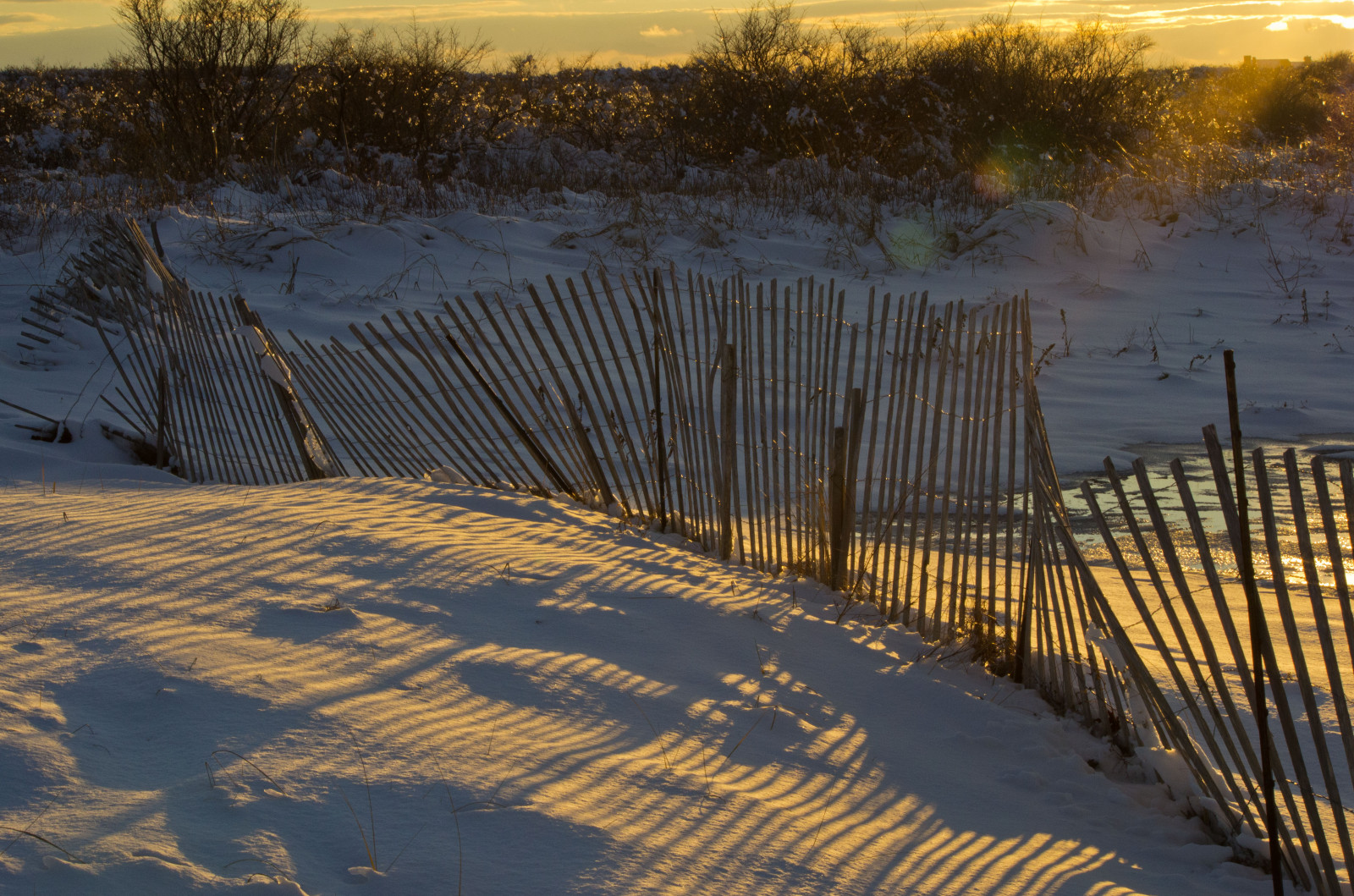 Wallpaper sunlight, landscape, sunset, sand, sky, snow, winter, field