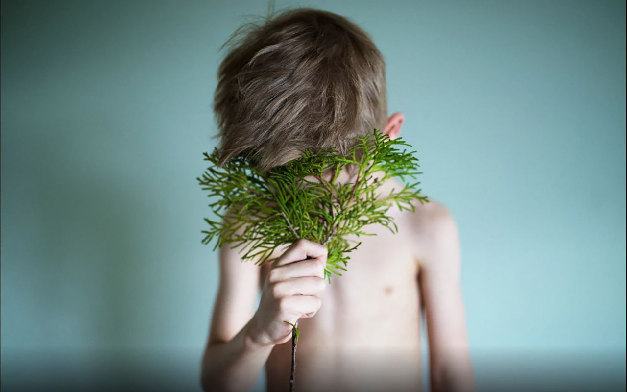 planter, børn, søde rebet