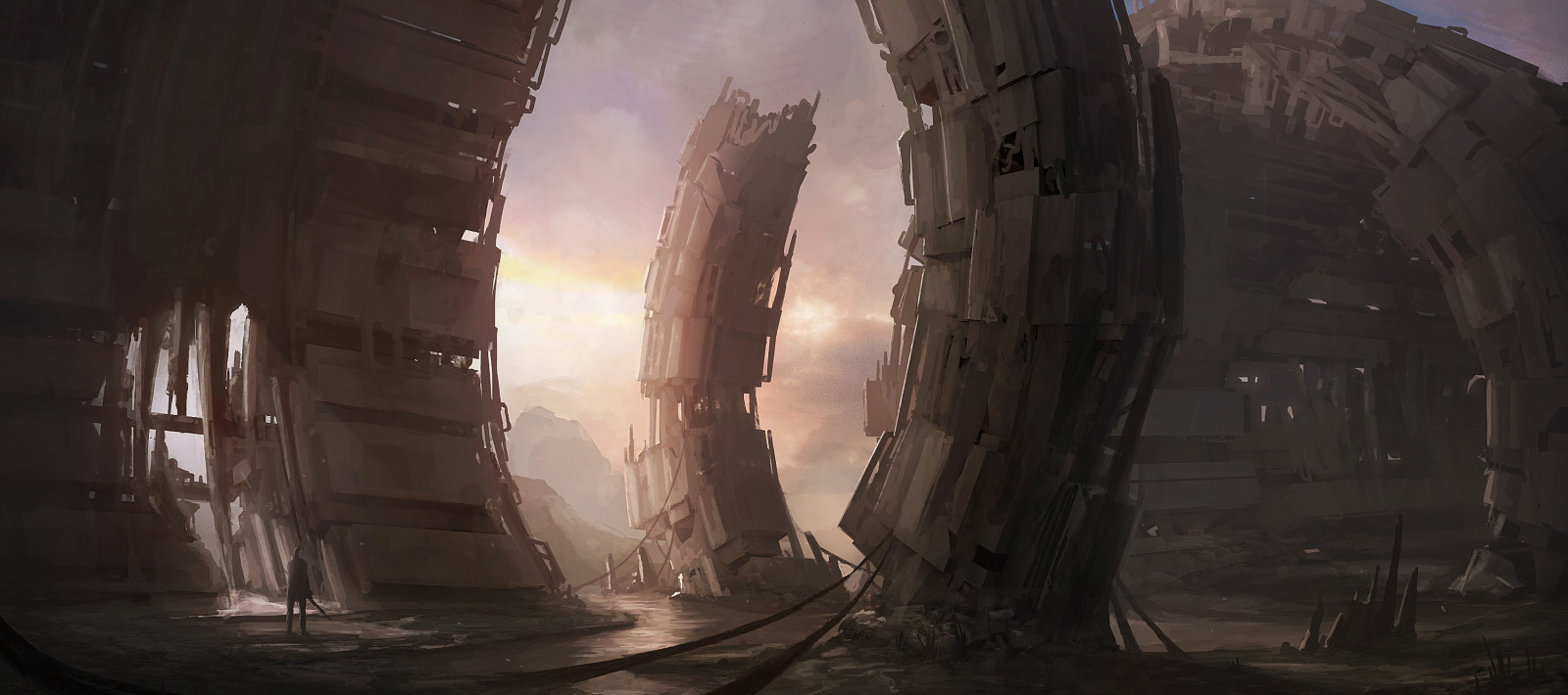 digitální umění, futuristický, sci-fi, tma, Snímek obrazovky