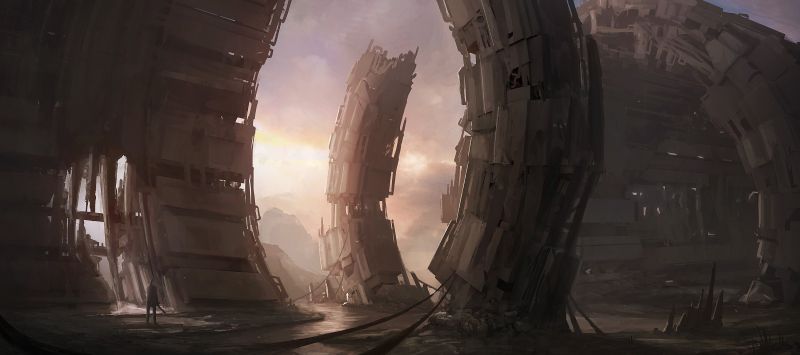 digitální umění, futuristický, tma, sci-fi, Snímek obrazovky digitální umění, futuristický, tma, sci-fi, Snímek obrazovky