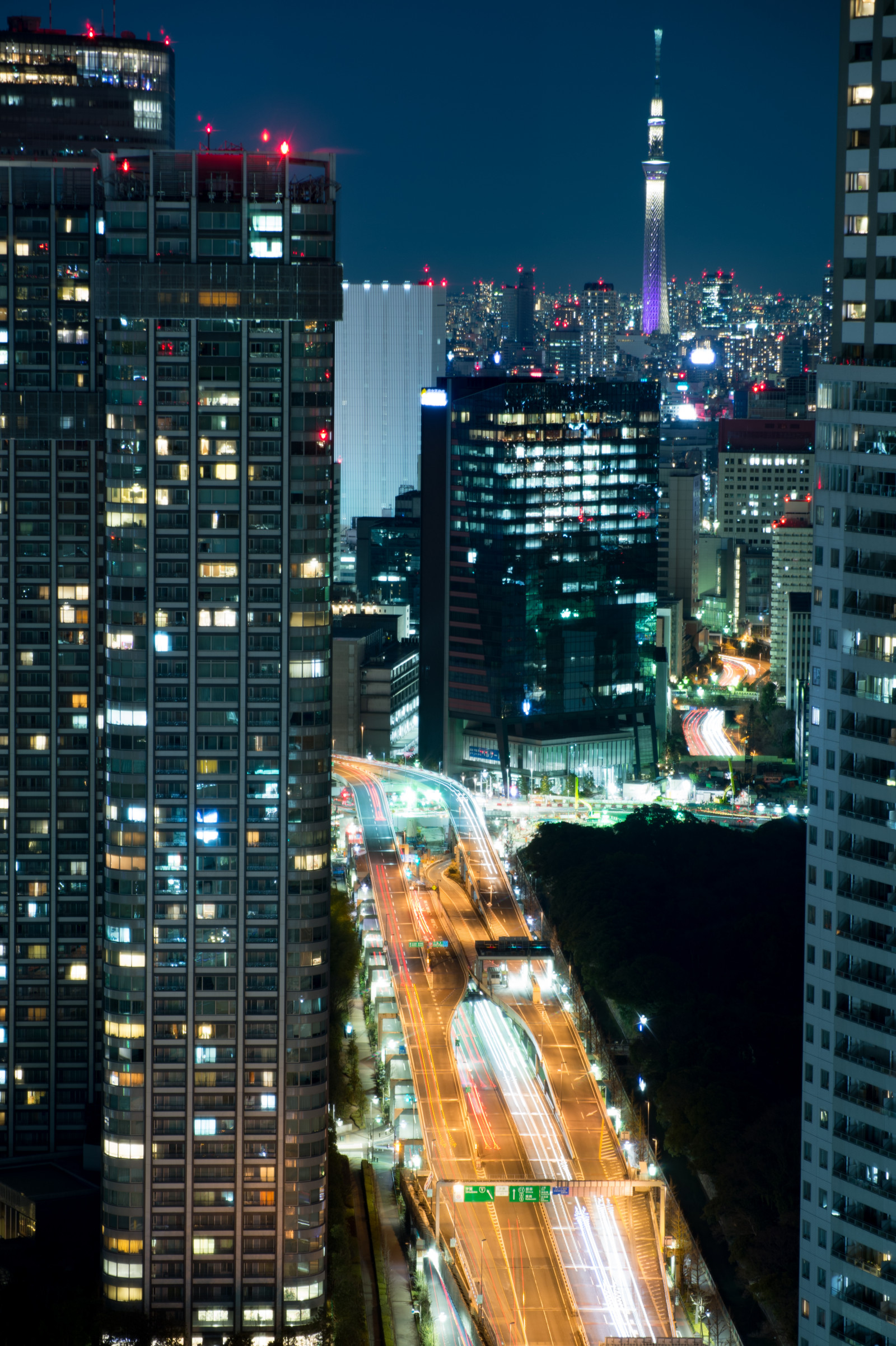 Hintergrundbilder Japan, Stadt, Stadtbild, Nacht, Betrachtung,