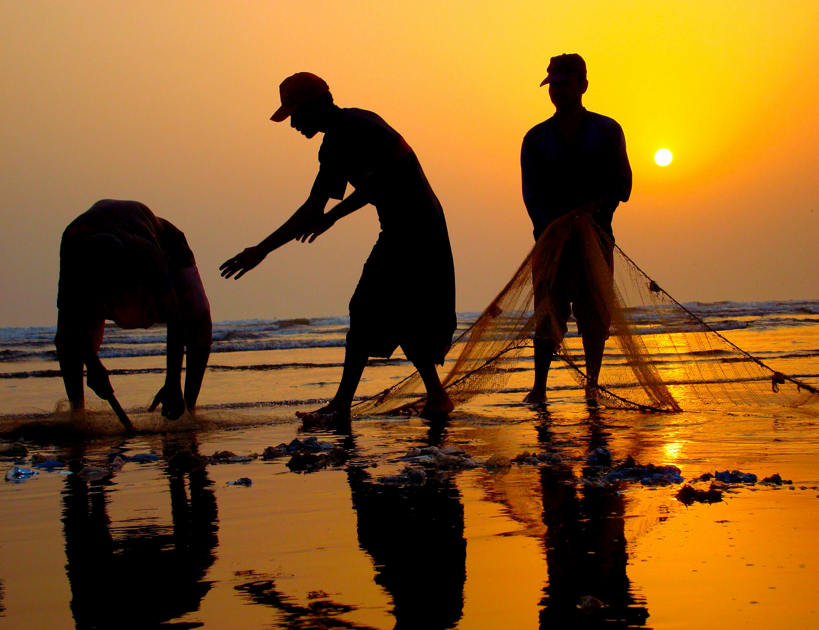 západ slunce, moře, odraz, silueta, pláž, svítání, večer, ráno, soumrak, oceán, výhled na moře, aplusphoto, Karachi, becarefulldon, thurther