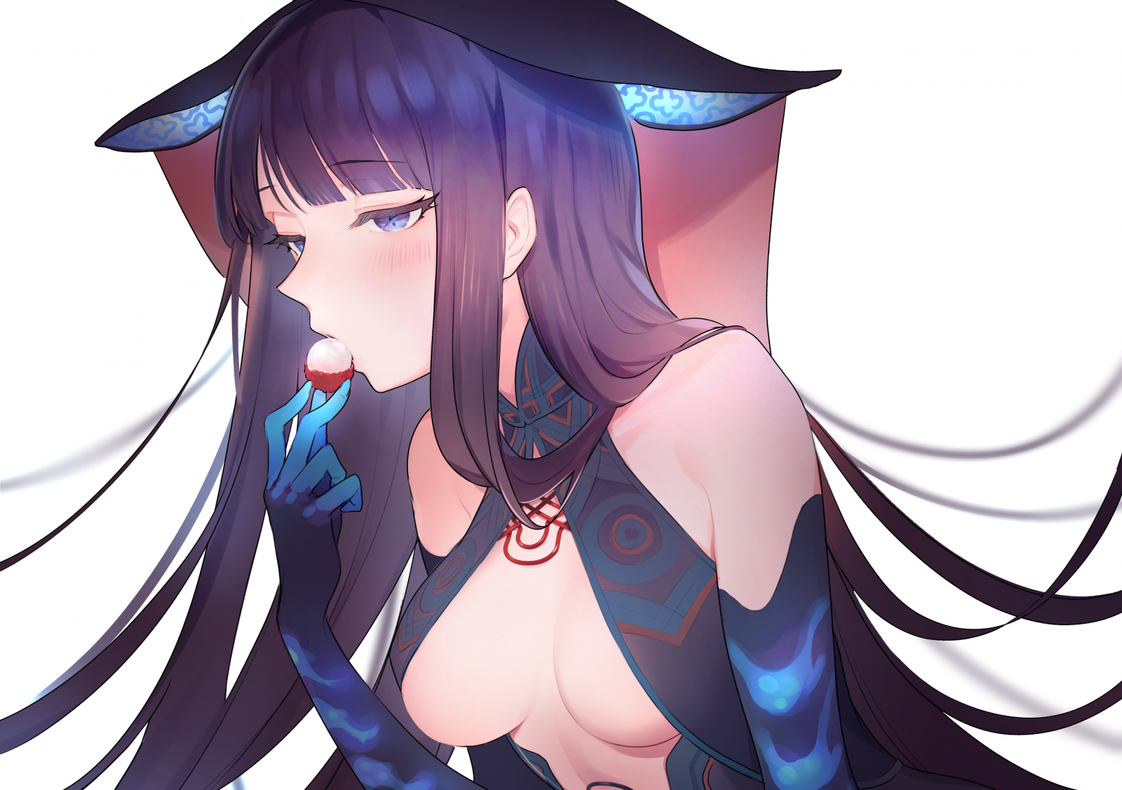 Osud Velký řád, dlouhé vlasy, jídlo, ovoce, Yang guifei