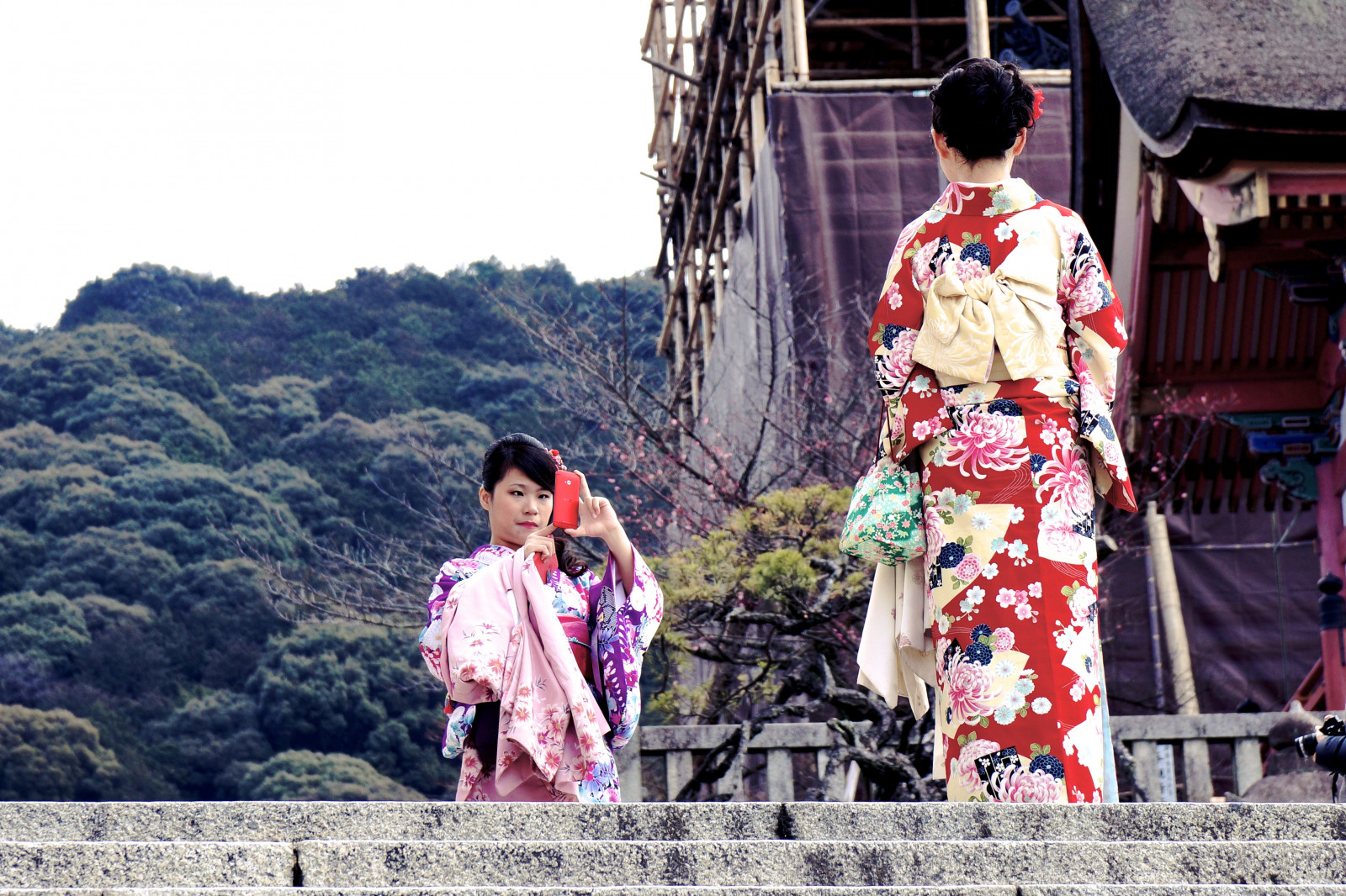 Giappone, tempio, Turismo, Sony, chimono, capi di abbigliamento, vacanza, Kyoto, albero, viaggio, fiore, pianta, ragazza, tempo libero, ragazze, donna, divertimento, streetphotography, costume, Candido, tradizione, ricreazione, NEX7, Kiyomizu, APSC, sel1670z, Jakejung, E1670mmf4zaoss