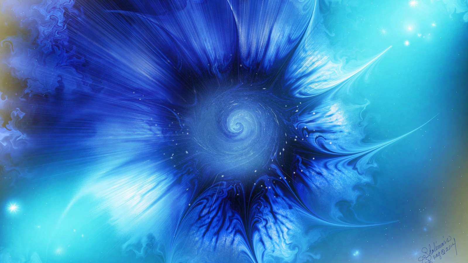 Fondos de pantalla : abstracto, remolino, azul, nebulosa, universo