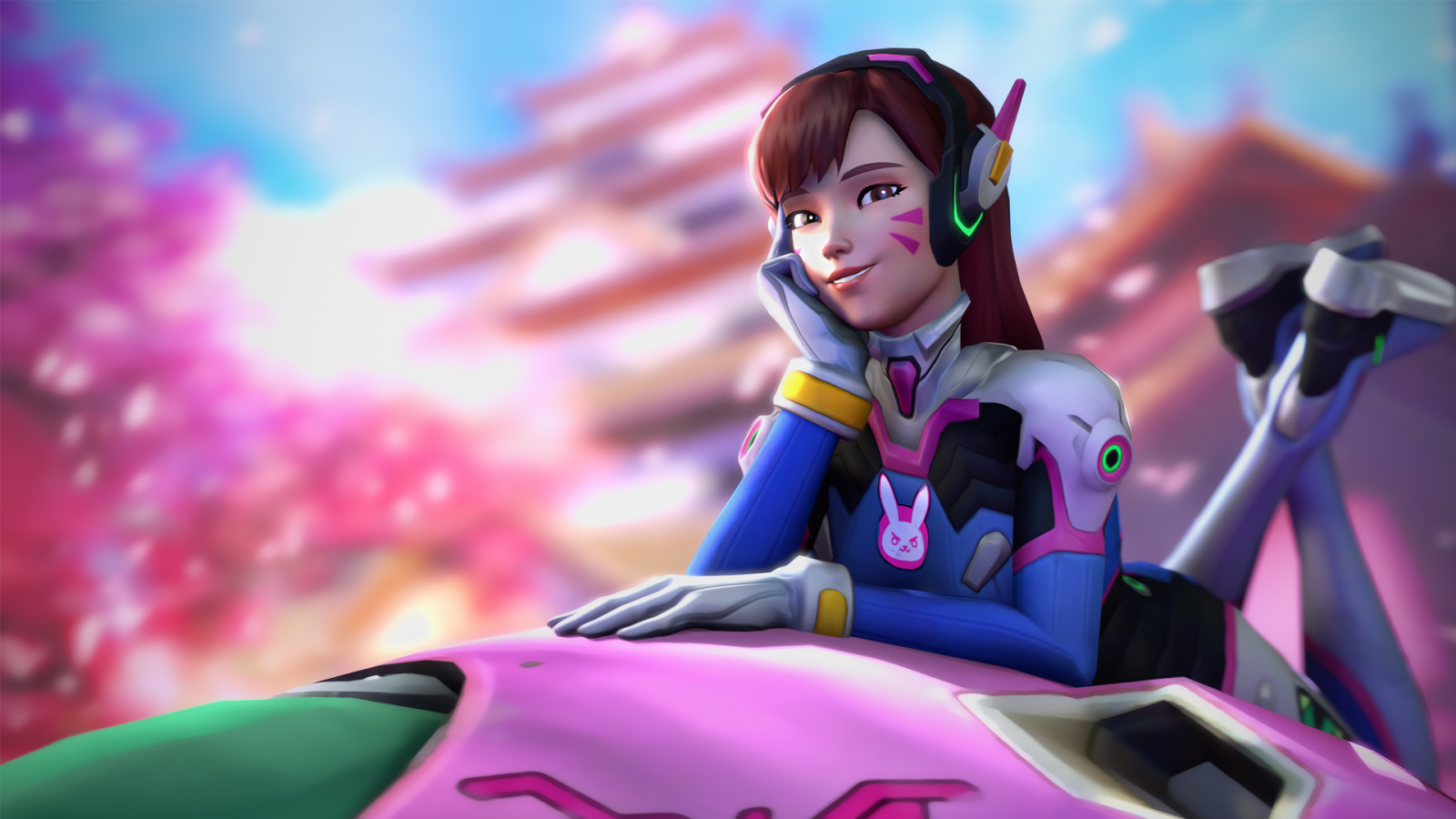 anime, Overwatch, D Va Overwatch, Blizzard Entertainment, Hračka, Snímek obrazovky, počítač tapeta