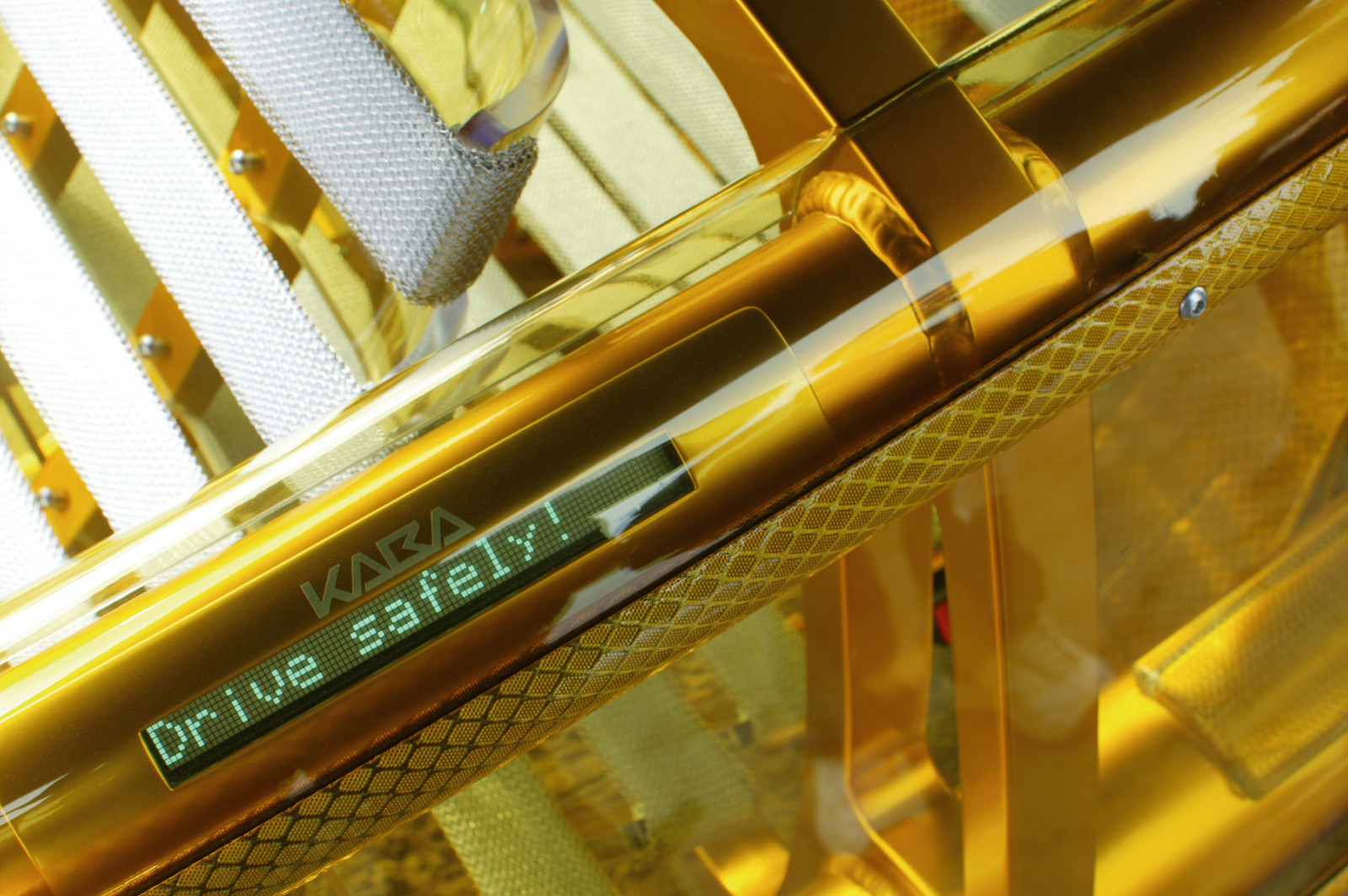 strumento musicale, giallo, metallo, oro, netcarshow, netcar, immagini di auto, auto foto, 2009, Rinspeed, concetto eXasis, prodotto