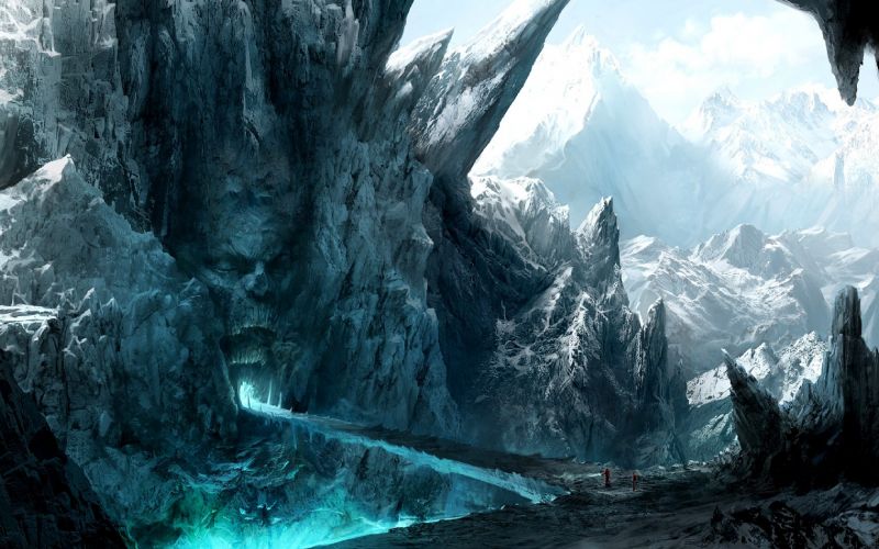 fantasy umění, umělecká díla, led, Formace, Terén, Snímek obrazovky fantasy umění, umělecká díla, led, Formace, Terén, Snímek obrazovky