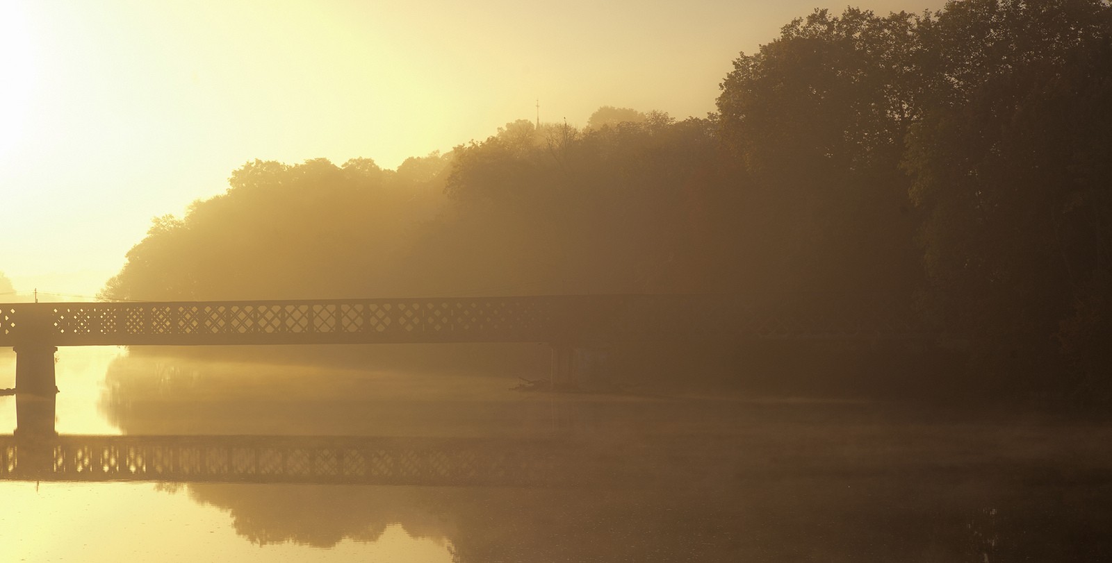 zonlicht, bomen, landschap, Bos, zonsondergang, meer, water, natuur, reflectie, hemel, fotografie, zonsopkomst, avond, ochtend-, mist, brug, sepia, Zon, horizon, atmosfeer, schemer, nevel, licht, wolk, mist, weer, dageraad, atmosferisch fenomeen