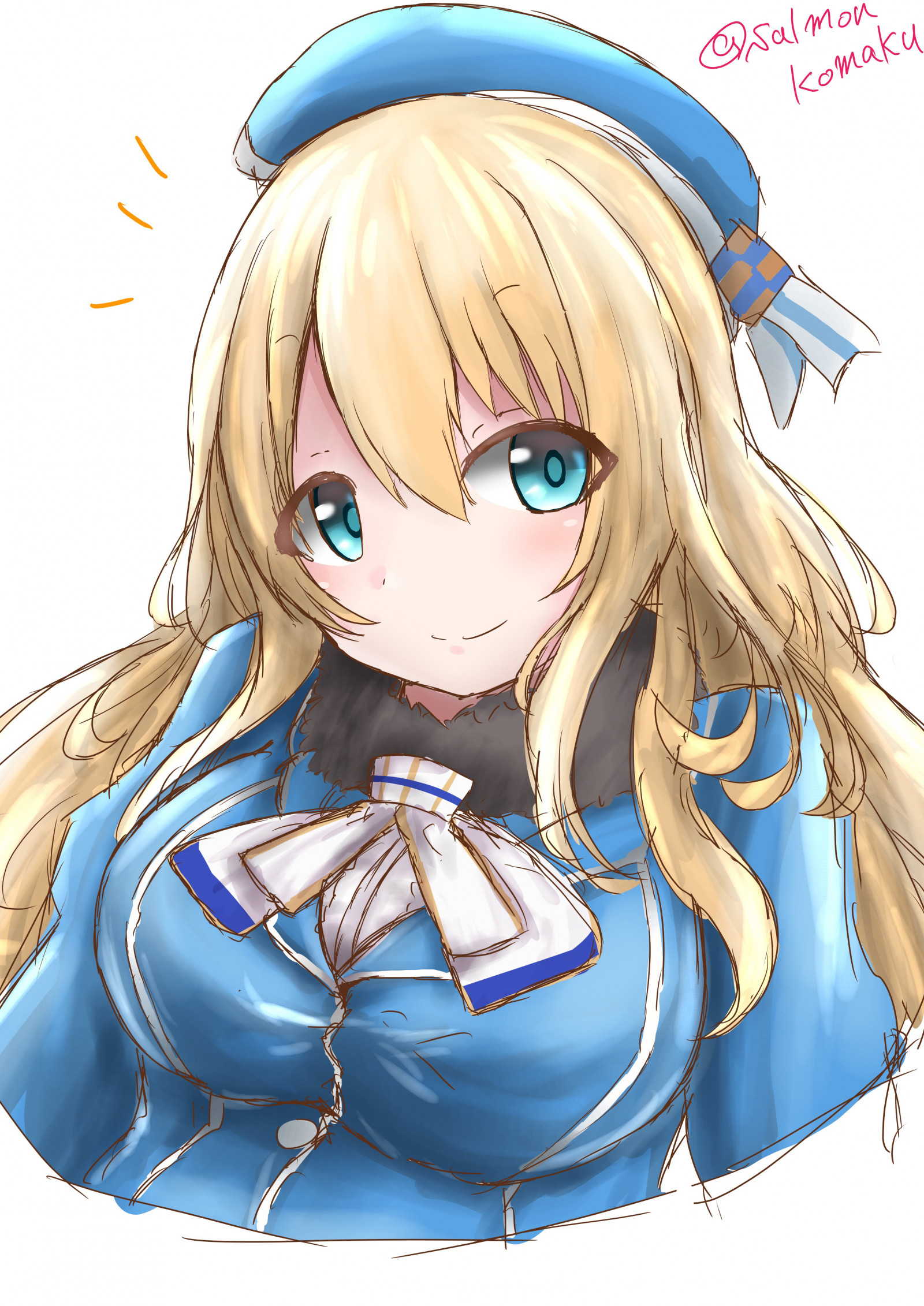 аниме, Аниме девушки, Коллекция Kantai, Atago KanColle, длинные волосы, блондинка, буфера, Большие сиськи, Художественное произведение, цифровое искусство, фан-арт