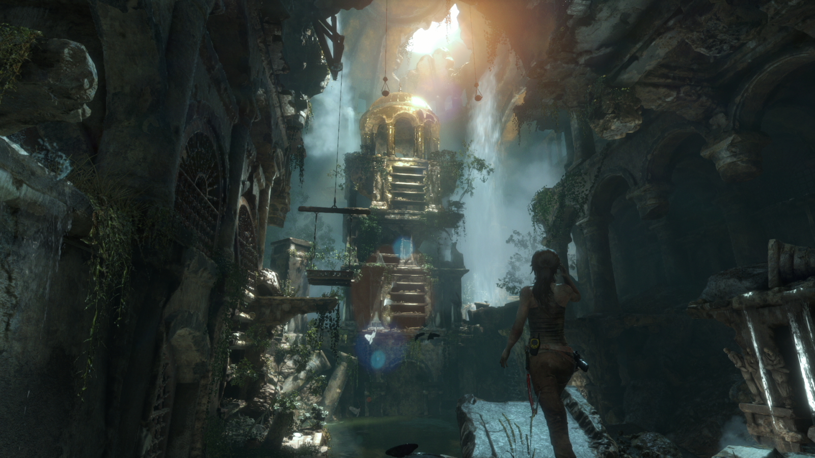 Lara Croft, Tomb Raider, Rise of the Tomb Raider, tma, Snímek obrazovky, pc hry