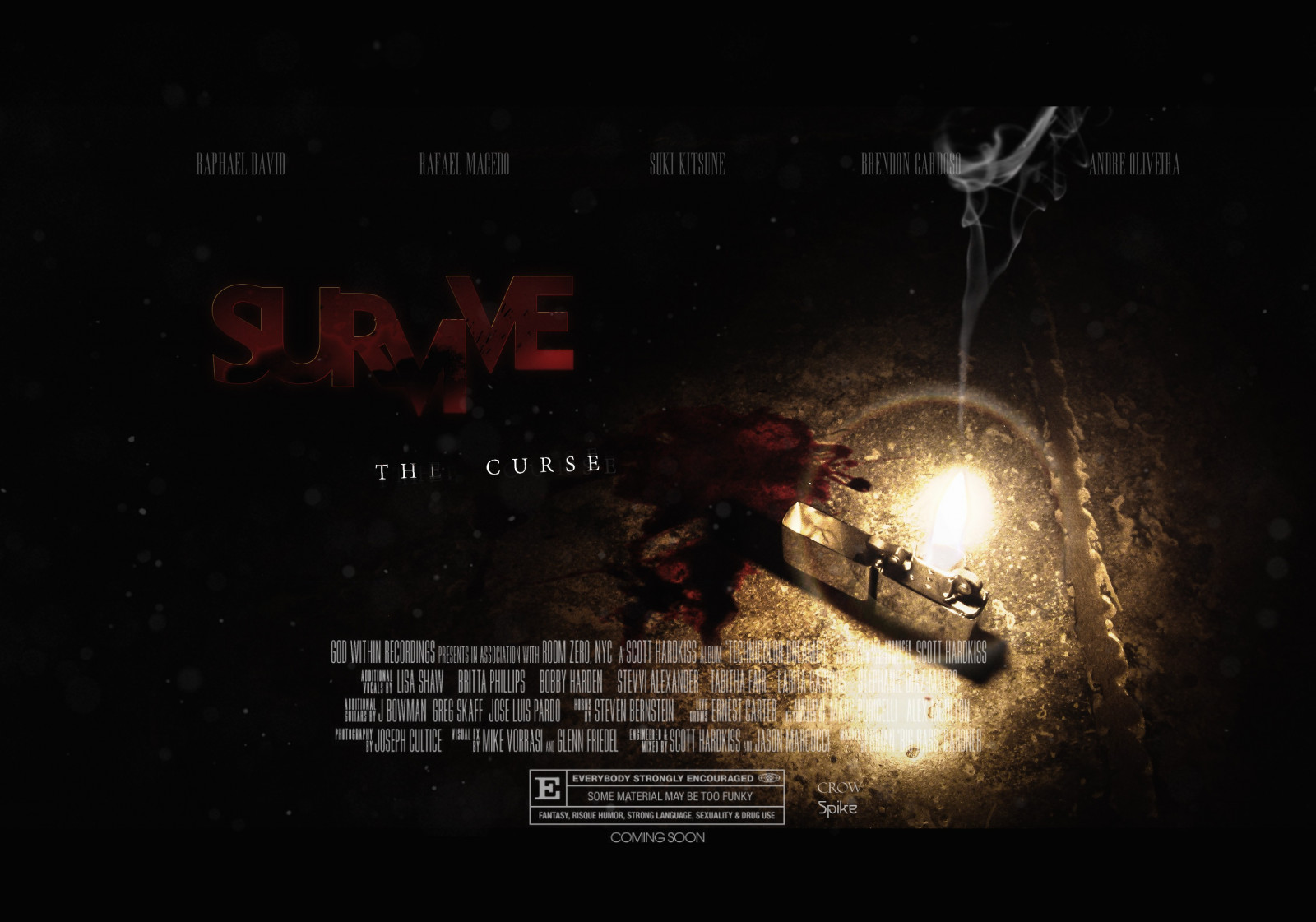 plakát, půlnoc, vrána spike, tma, Snímek obrazovky, Adobe Photoshop, počítač tapeta, font, kryt alba, 3264x2288 px