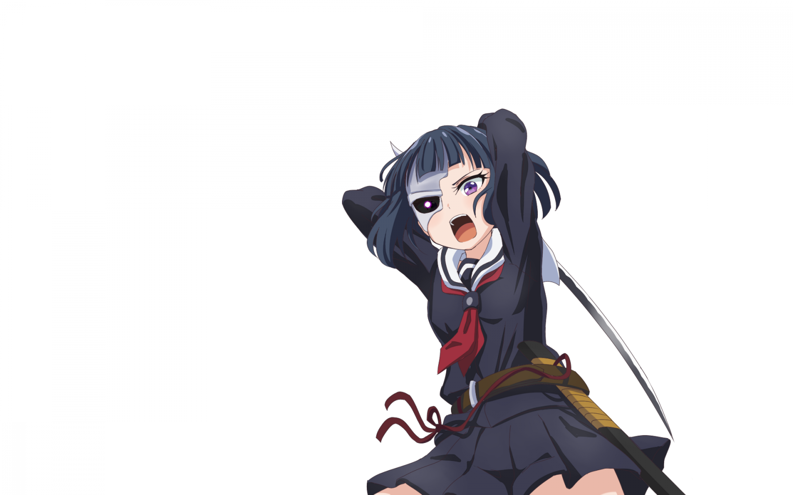 Wallpaper : Busou Shoujo Machiavellianism, anime girls, Onigawara Rin