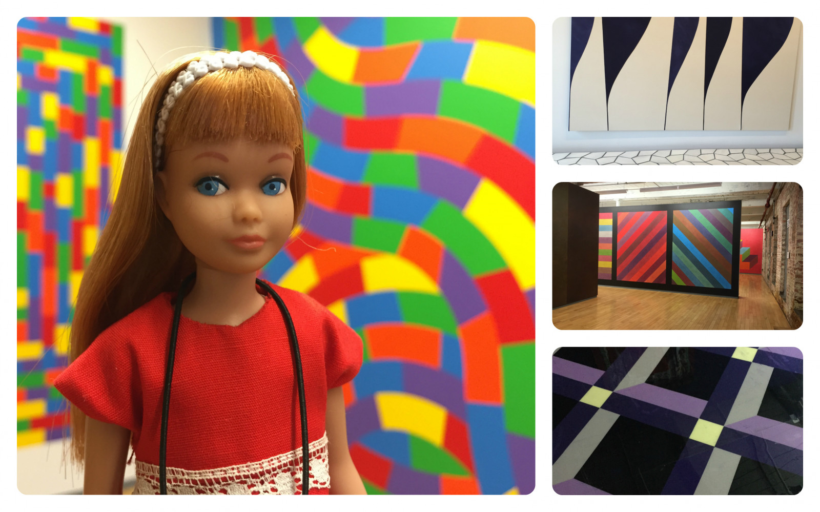 Červené, UMĚNÍ, Veřejnost, muzeum, moderní, vinobraní, mod, panenka, vzor, šaty, místo, prostor, Barbie, Kapitán, clone, Moca, Mattel, Titian, geomatric