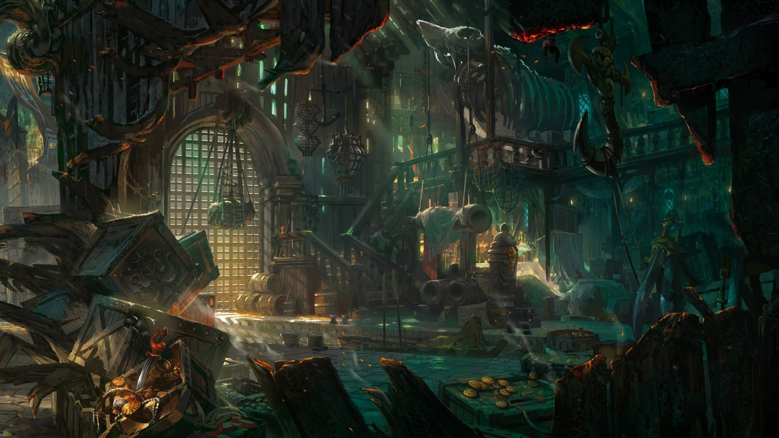 1920x1080 px, Bilgewater, liên minh Huyền Thoại, cướp biển, Cảng