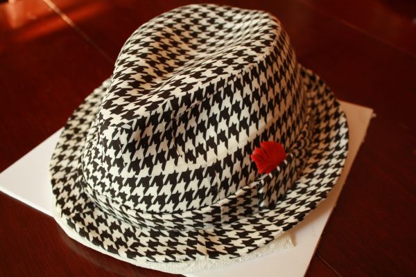 čepice,dort,tutorial,Houndstooth