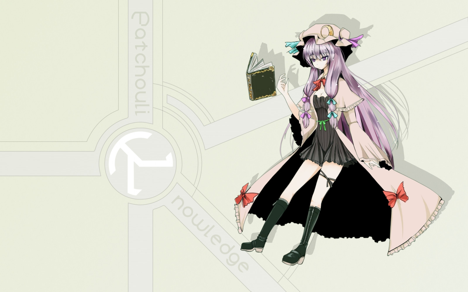 výkres, ilustrace, anime, čepice, Touhou, šaty, kreslená pohádka, pačuli Znalosti, dívka, rezervovat, skica, mangaka, kostýmy