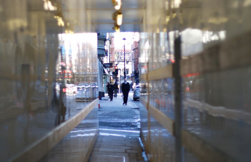 kota, jalan, daerah perkotaan, refleksi, jalan, musim dingin kota, jalan, daerah perkotaan, refleksi, jalan, musim dingin