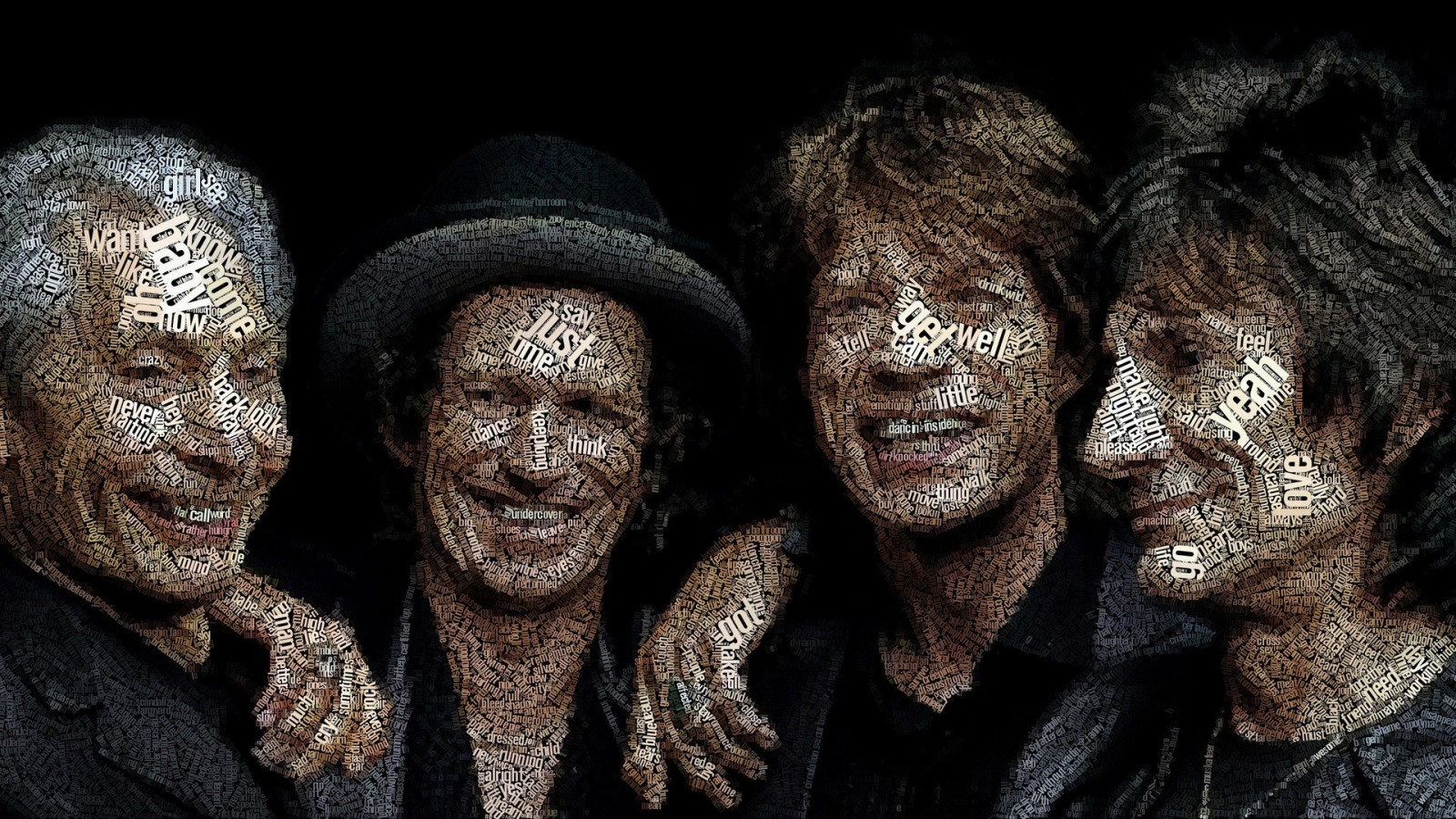 uomini, tempio, persone, musica, scultura, statua, ritratti tipografici, mitologia, capo, Pietre rotolanti, Mick Jagger, Keith Richards, ARTE, oscurità, storia antica, effetti speciali