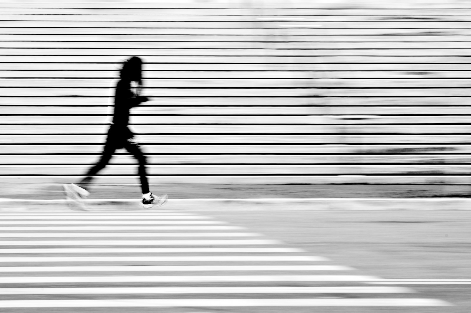 Wallpaper Tangga Garis garis Panning Jalur Penyeberangan Pejalan 