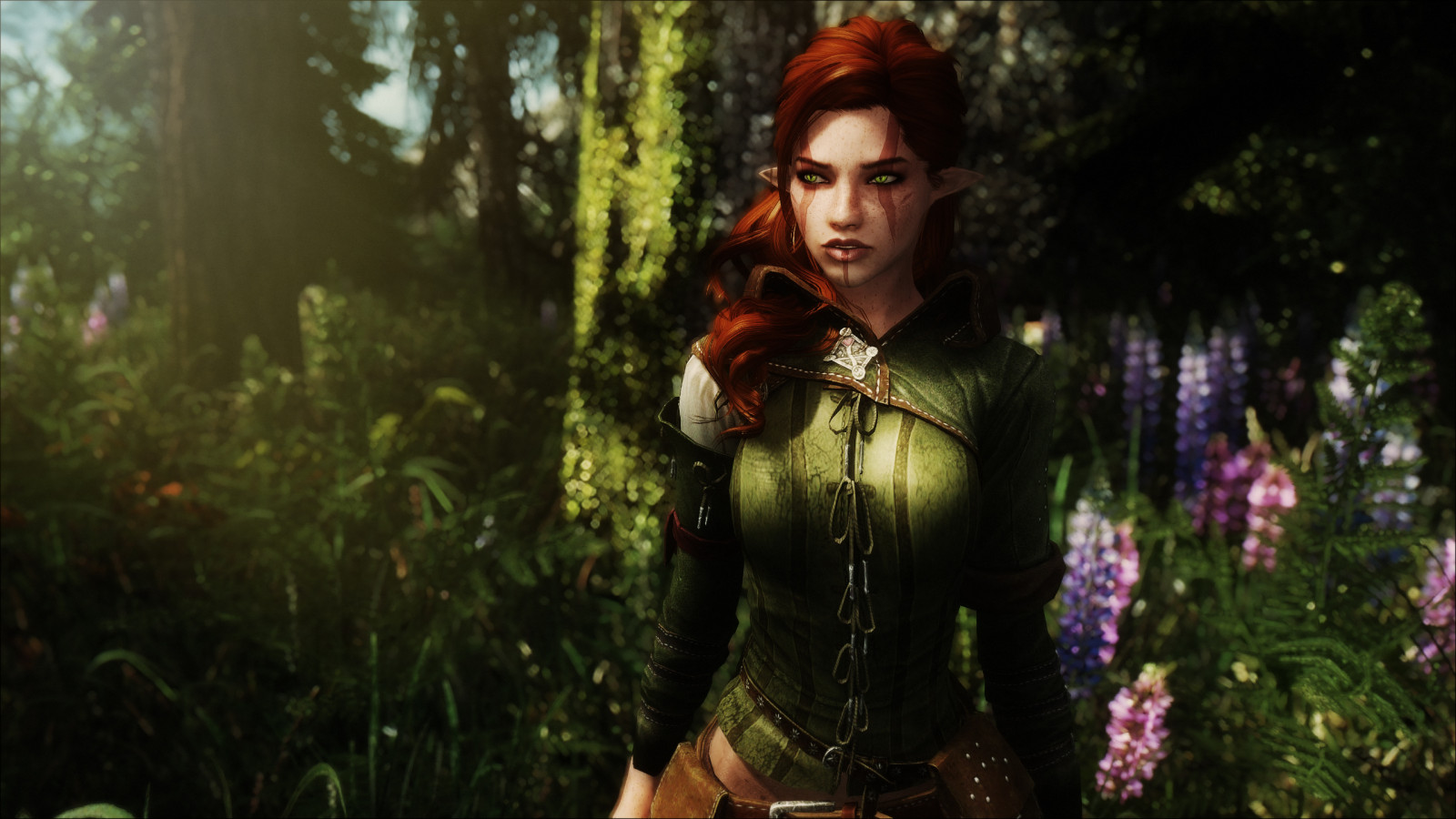 luce del sole, foresta, erba, giungla, primavera, foresta pluviale, ENB, albero, pianta, ragazza, immagine dello schermo, videogiochi, bosco, Skyrim, sfondo del computer, screenshot, modding, pcgaming, bocca di leone, tetrodoxin, pergamene antiche, mods, snapdragonenb, elderscrollsv, cg artwork