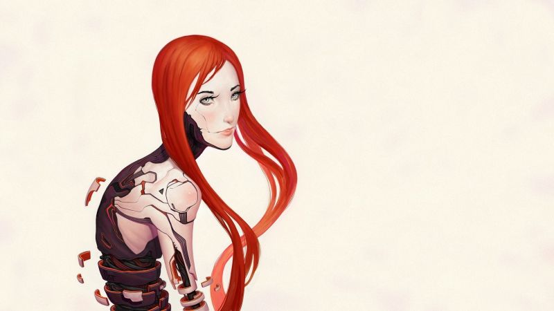 illustration, anime, artwork, cartoon, robot, red illustration, anime, artwork, cartoon, robot, red