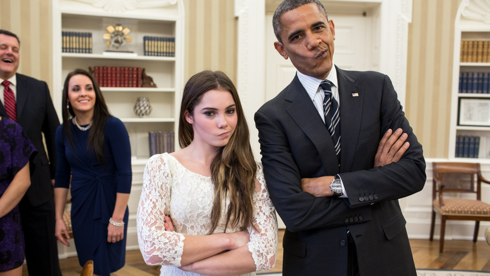 herrer, Kvinder, humor, præsidenter, Barack Obama, Person, McKayla Maroney