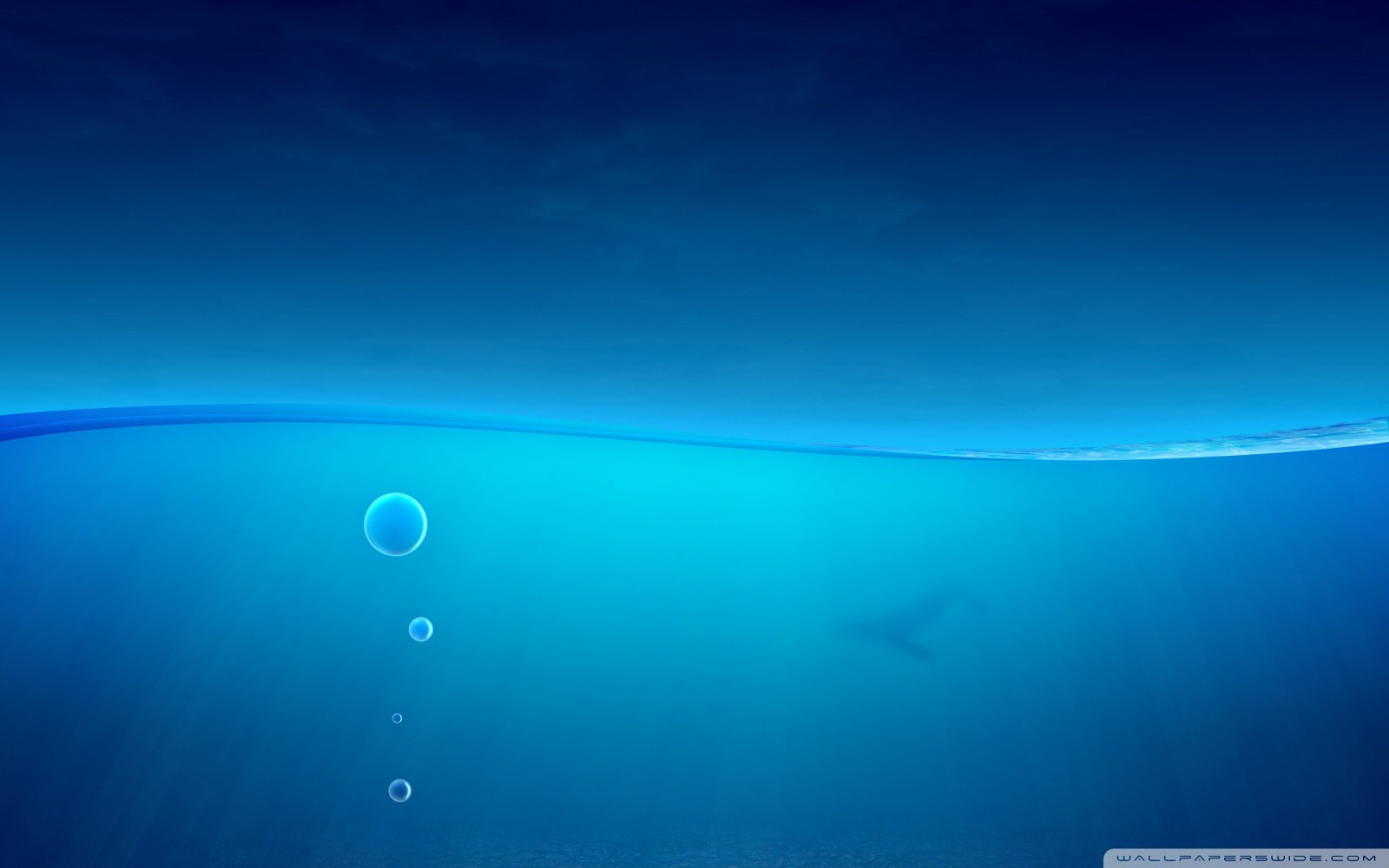 moře, voda, nebe, modrý, Pod vodou, měsíční svit, horizont, atmosféra, oceán, vlna, Snímek obrazovky, počítač tapeta, Atmosféra Země, vesmír