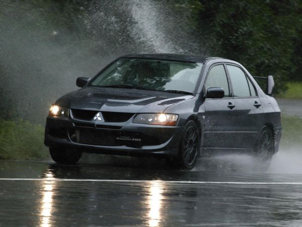 Mitsubishi,car,Headlights,evo,wet