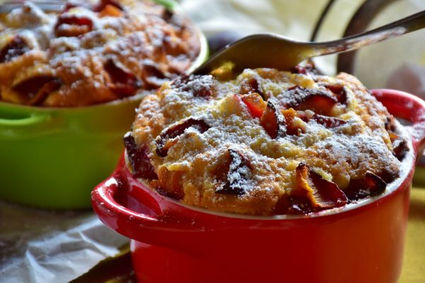 food, cake, breakfast, dessert, baking, fruit