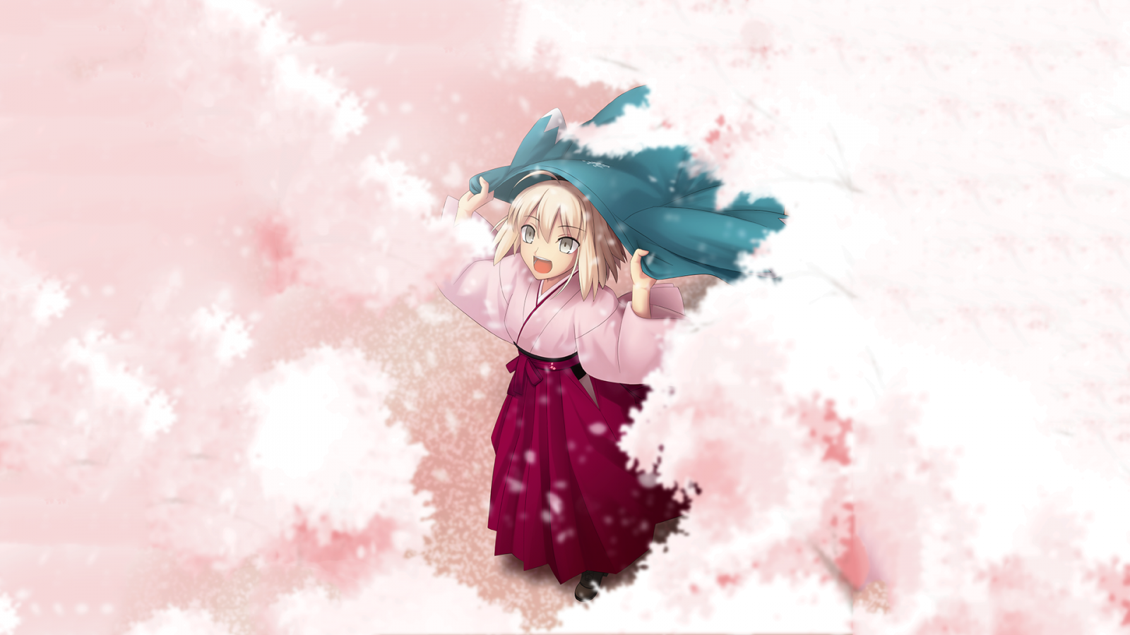 anime, rød, cherry blossom, Fate Grand Order, Fate Series, Sakura Sabre, lyserød, forår, romantik, blomst