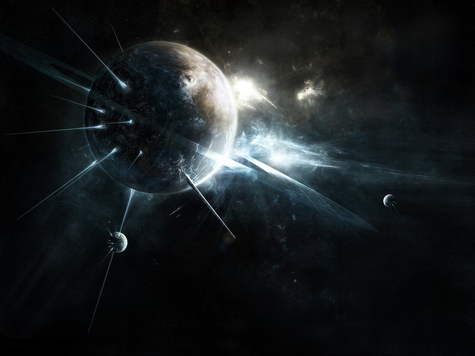 1600x1200 px, digital konst, planet, rymden