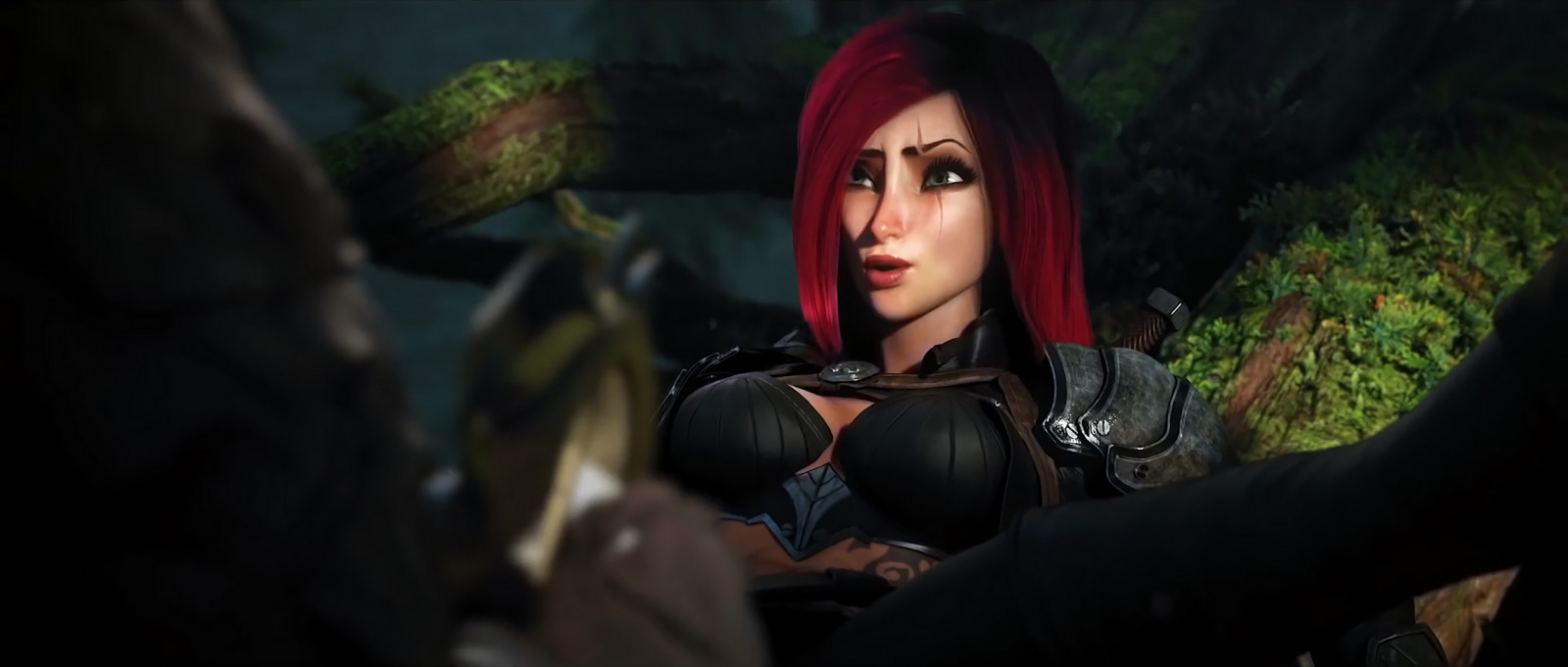 anime, League of Legends, Katarina, Rengar, tma, Snímek obrazovky, počítač tapeta