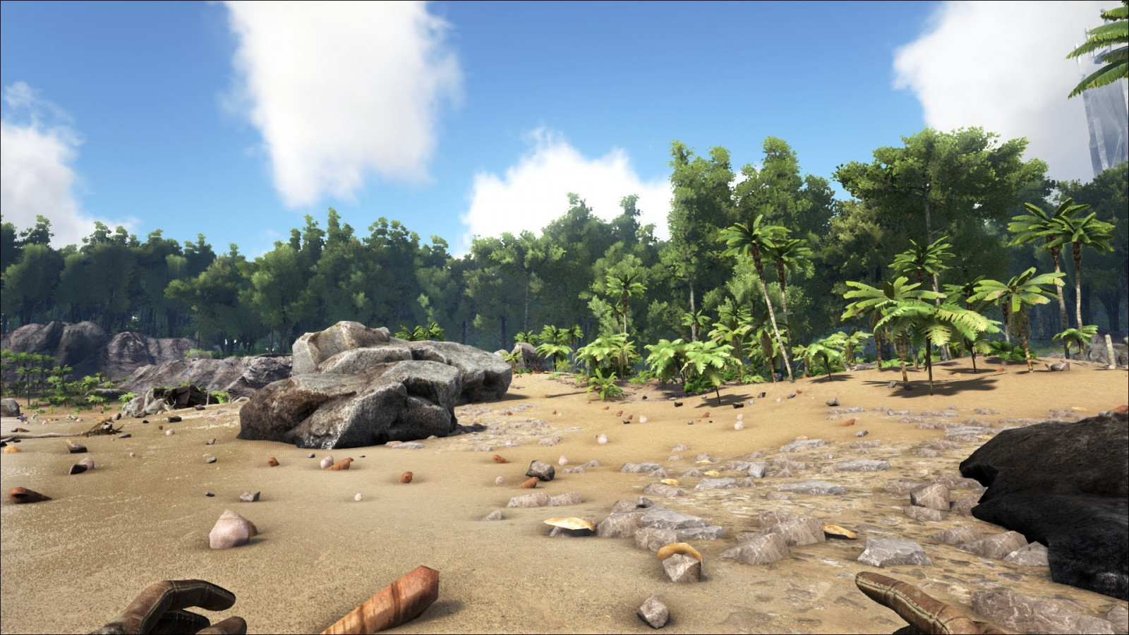 Wallpaper : video games, sea, rock, beach, coast, jungle, ark, vacation ...
