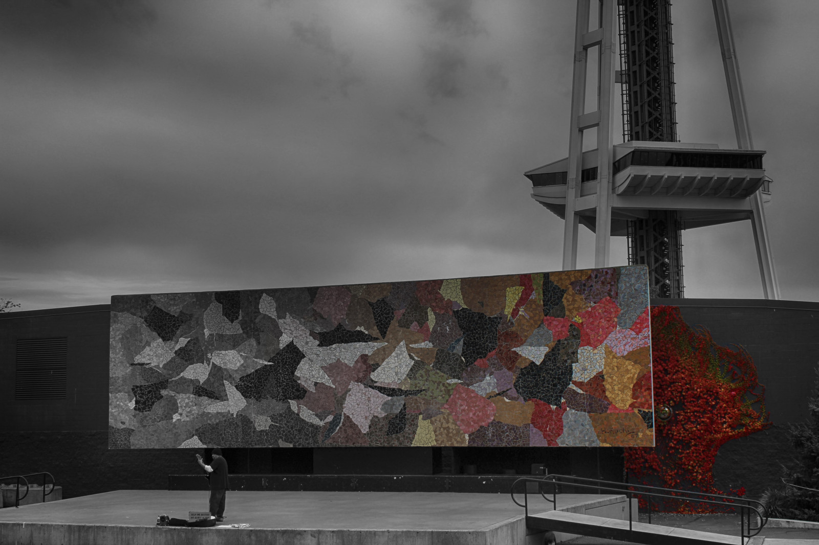 Wallpaper window, architecture, building, reflection, sky, wall, glass, gradient