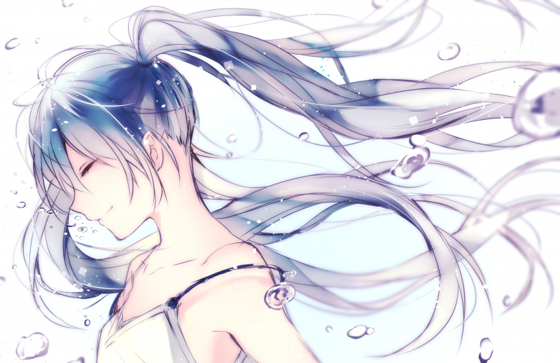 výkres, ilustrace, anime, umělecká díla, Vocaloid, kresba tužkou výkres, ilustrace, anime, umělecká díla, Vocaloid, kresba tužkou