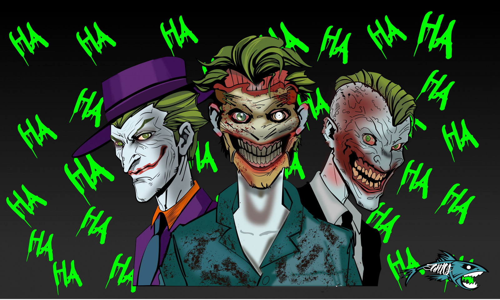 illustration, ouvrages d'art, Joker, dessin animé, DC Comics, La terreur, personnage fictif, BD, Supervillain
