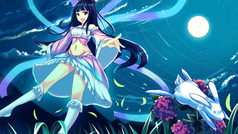 illustration, long hair, anime, anime girls, blue eyes, brunette illustration, long hair, anime, anime girls, blue eyes, brunette