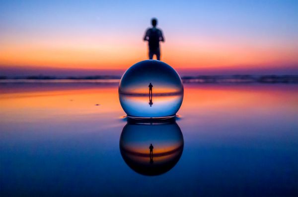 sunlight, sunset, sea, reflection, sky, Asia