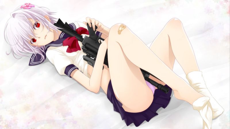 Illustration, Anime, Anime Mädchen, Ecchi, schwarzes Haar, Kleidung