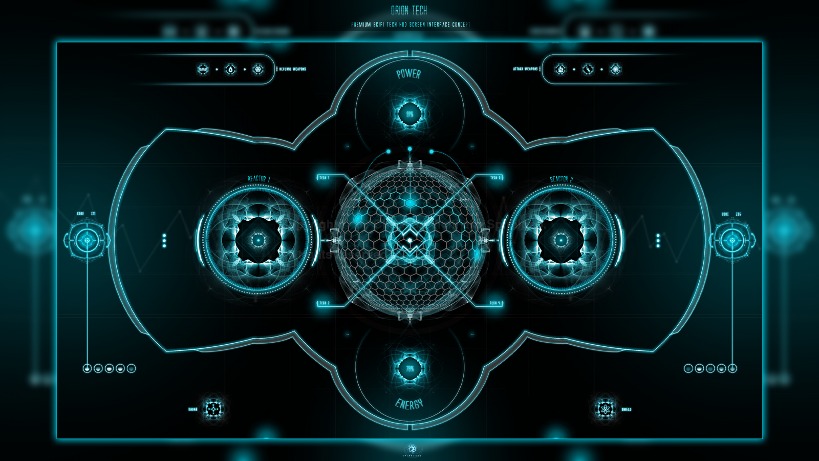 rozhraní, HUD, sci-fi, technologie