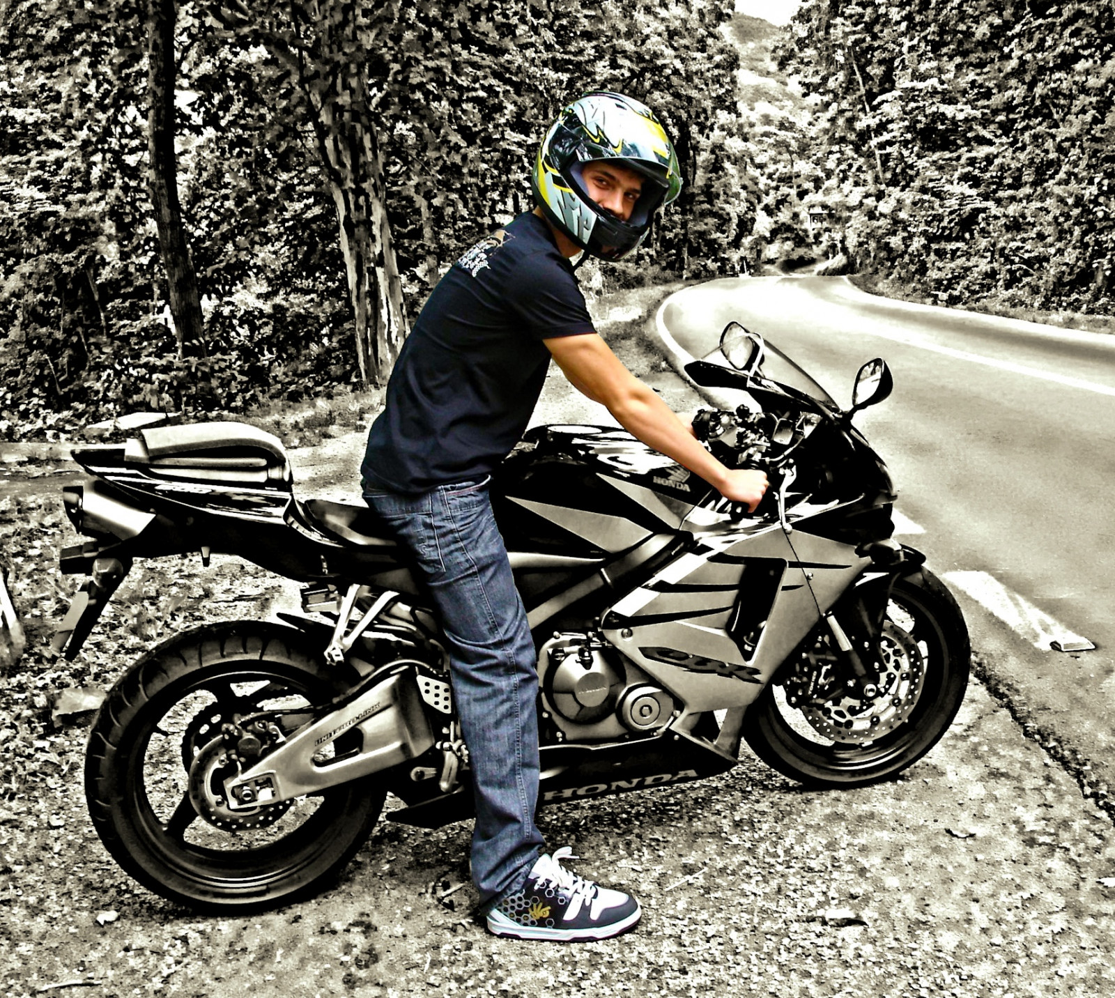 Aprilia, Cagiva, Honda, Kawasaki, Husqvarna, KTM, Simson, Suzuki, Yamaha, Ducati, daytona, Buell, Moto Guzzi, Triumph, BMV, Chauffør, motorcykel, læder, Dainese