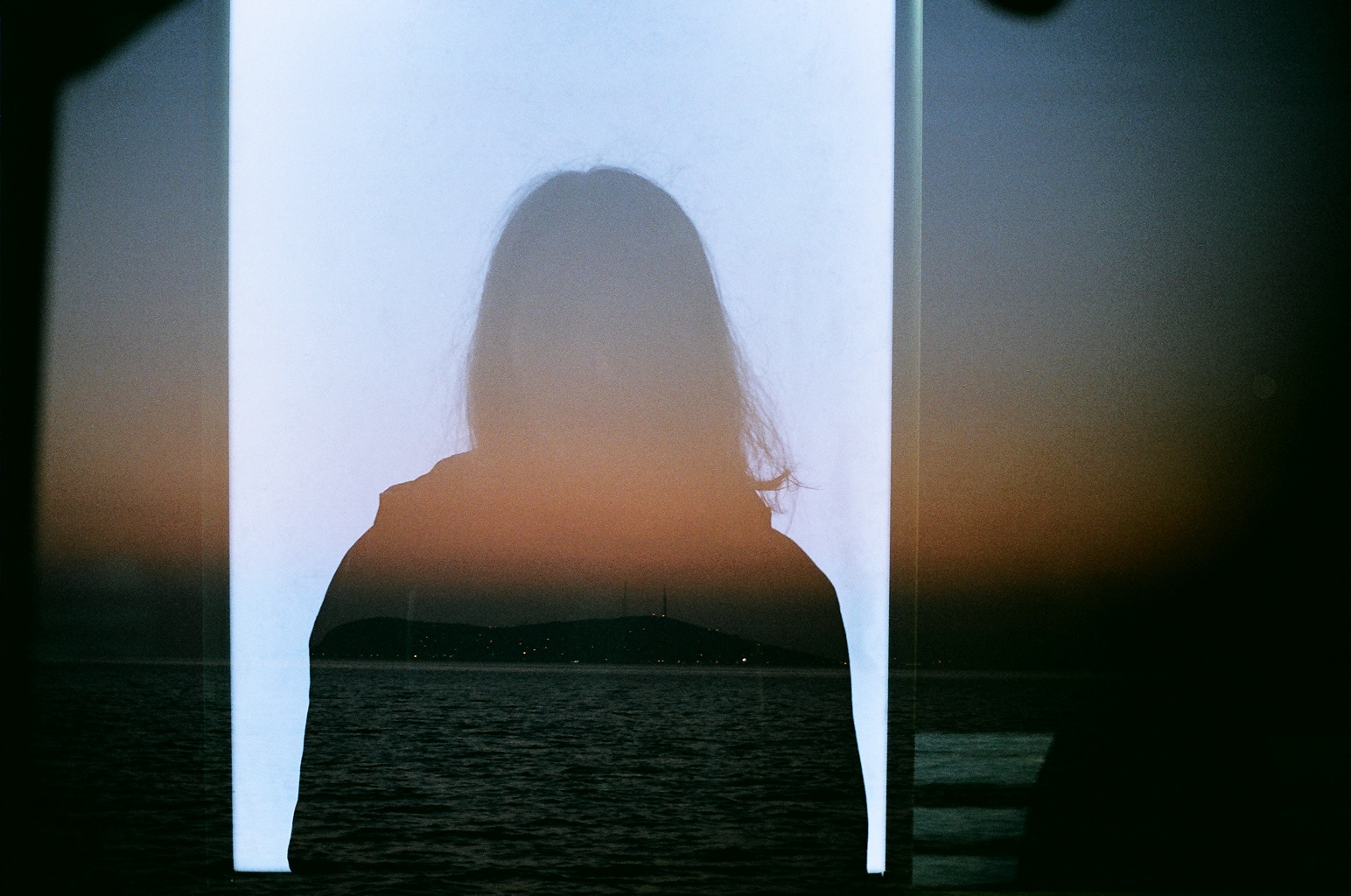 moře, voda, nebe, uklidnit, horizont, teplo, fotoaparát značky kodak, expozice, 50mm, dvojnásobek, analogový, fuji, film, 14, násobek, eos5, A2E