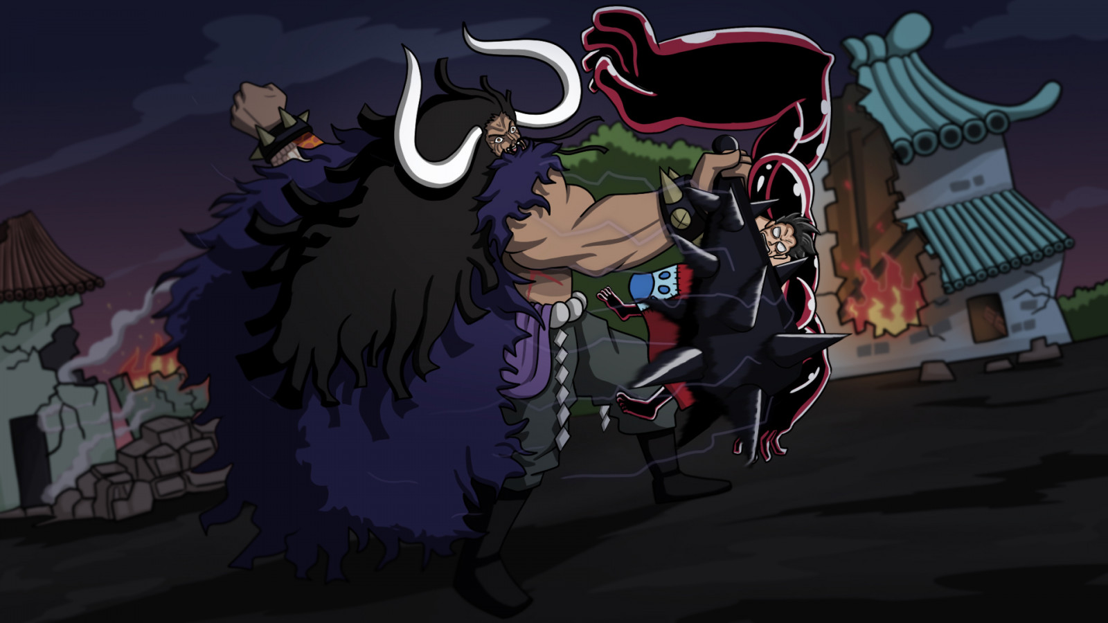 anime, Jeden kus, digitální obraz, fan art