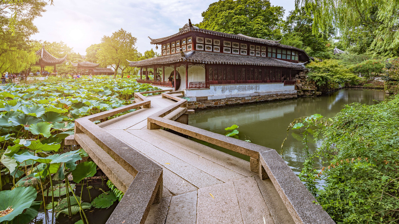 Čína, Příroda, stromy, Asijská architektura