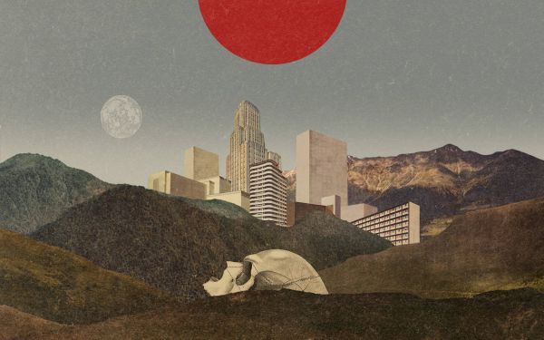 landscape, painting, mountains, digital art, nature, illustration