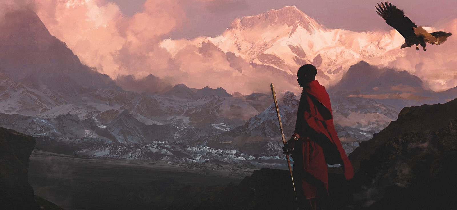 umělecká díla, digitální umění, Příroda, hory